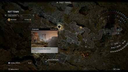 Outriders Fast Travel Guide - Current Location