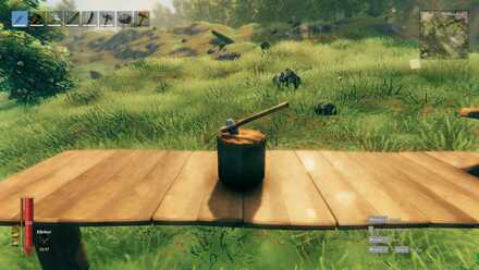Valheim Upgrade Workbench Chopping Block