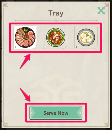 Genshin - How to Serve Dishes