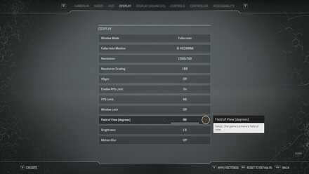 Outriders Controls and Best Settings Guide - Field of View