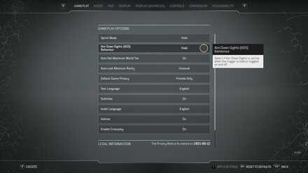 Outriders Controls and Best Settings Guide - ADS Behavior
