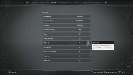 Outriders Controls and Best Settings Guide - FPS Limit