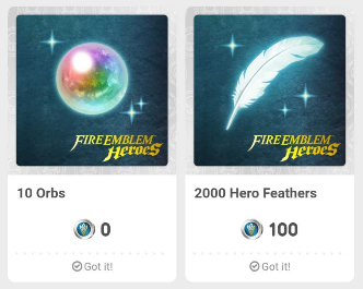 My Nintendo Rewards Fire Emblem Heroes FEH