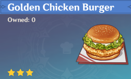 Genshin Impact - How to Get Golden Chicken Burger and Effects