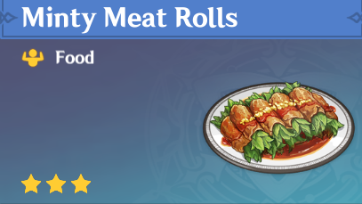 Genshin Impact - How to Get Minty Meat Rolls and Effects