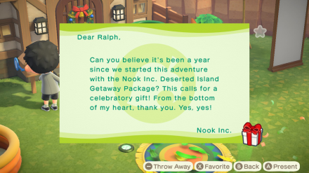 ACNH - March Update Thank You Gift