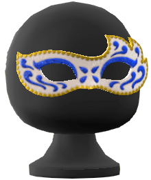 The Blue version of Elegant Masquerade Mask