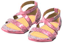 The Pink version of Dance Shoes