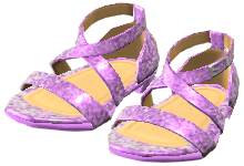 The Purple version of Dance Shoes