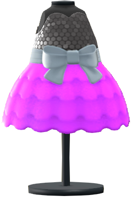 The Purple version of Bubble-Skirt Party Dress
