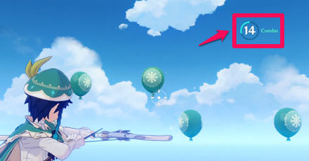 Genshin - Bullseye Balloons Combo Meter
