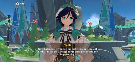 Genshin - Venti Gesture - Seize the Opportunity