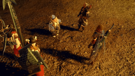 The Hunter and Villagers prepared to fight