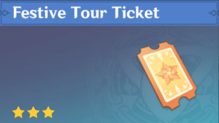 Genshin Impact - How to Get Festive Tour Ticket and Effects