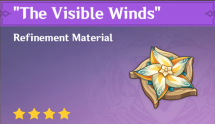 Genshin - The Visible Winds Windblume Ode Refining Material