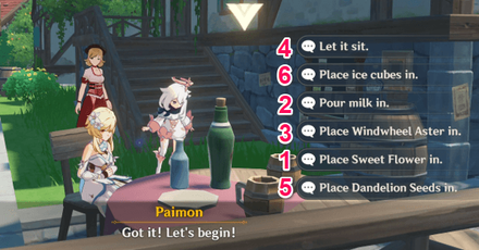 Genshin - Windbrew - Mix the drink order