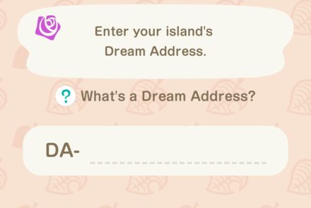 ACNH - Island Tour Creator - Enter Your Dream Address