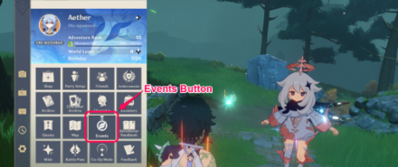Genshin - Events Tab