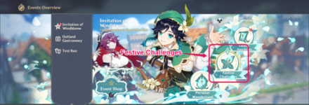 Genshin - Festive Challenges Tab