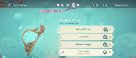 Genshin - Ballads of Breeze Button