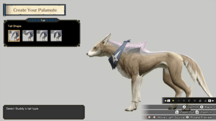 Monster Hunter Rise (Palamute) - Tail Customization