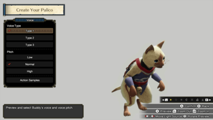MH Rise (Palico) - Voice Customization