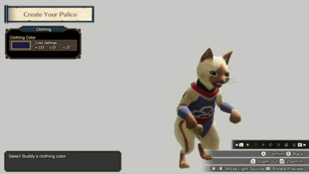 MH Rise (Palico) - Clothing Customization