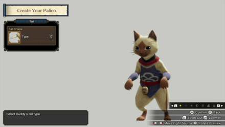 MH Rise (Palico) - Tail Customization