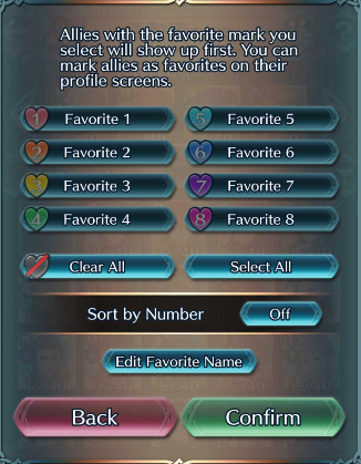 Favorite Colors Fire Emblem Heroes FEH