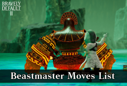 Bravely Default 2 - Beastmaster Moves List
