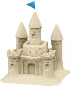 ACNH - Sand Castle - White Sand