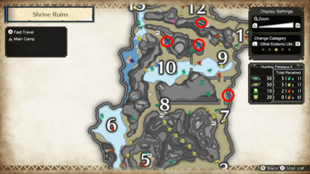 MH Rise - Rock Lizard Map