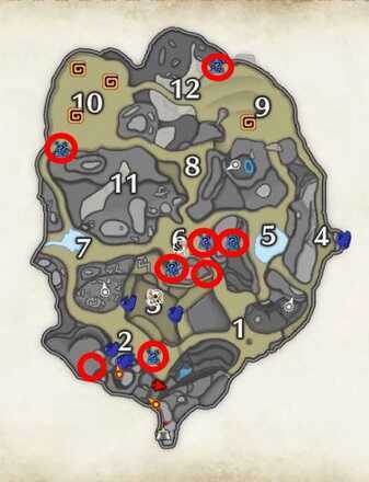 MH Rise - sand upper area Machalite Ore