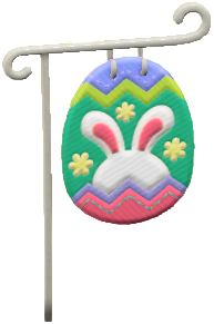 ACNH Bunny Day Garden Flag Image