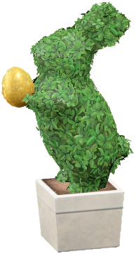 ACNH Bunny Day Topiary Image