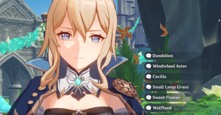 Genshin - Choose a Windblume Flower