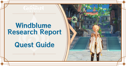 Genshin -  Windblume Research Report