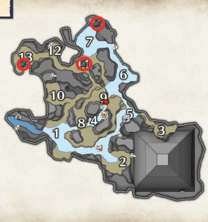 MH Rise - Bone Pile Locations in the Flooded Forest