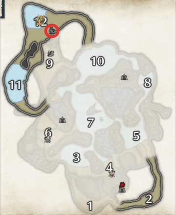 MH Rise - Dragonhusk Shard Bonepile Locations in The Frost Islands (Lower Level)