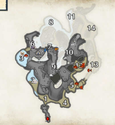 Monster Hunter Rise - Lava Caverns Butterflame Locations