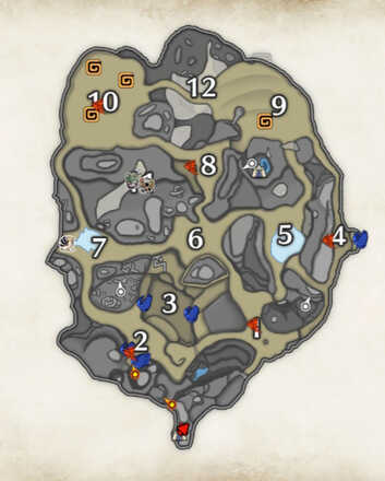 Monster Hunter Rise - Sandy Plains Butterflame Locations.