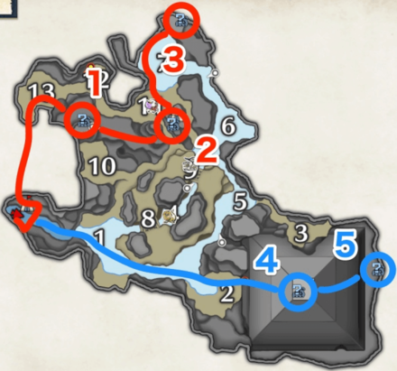 MH Rise - King Rhino farming route in Flooded Forest