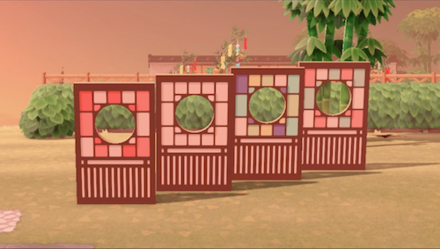 ACNH - Red Shoji Door