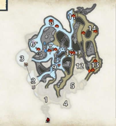 MH Rise - Lava Caverns Cutterfly Locations