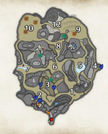 MH Rise - Sandy Plains Escuregot Locations