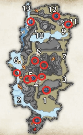 Monster Hunter Rise - Mining Outcrops (Carbalite Ore) in Shrine Ruins.png