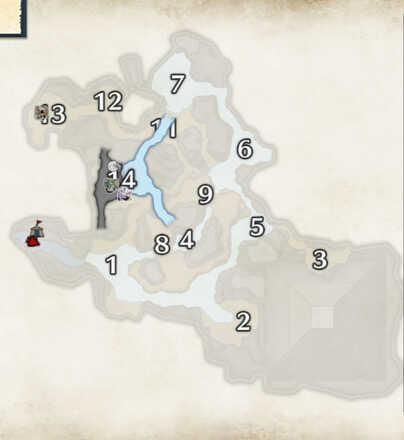 Monster Hunter Rise - Flooded Forest Snow Beetle Locations