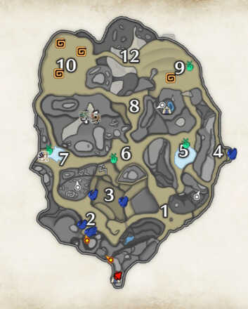 Monster Hunter Rise - Sandy Plains Vigorwasp Location.jpg