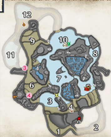 MH Rise - Frost Islands Rampage Records Map