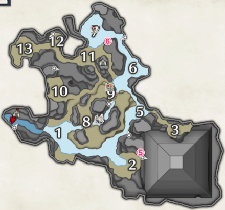 MH Rise - Flooded Forest Rampage Records Map